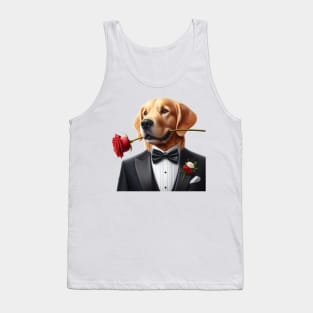 Golden Retriever Gentlemen Tank Top